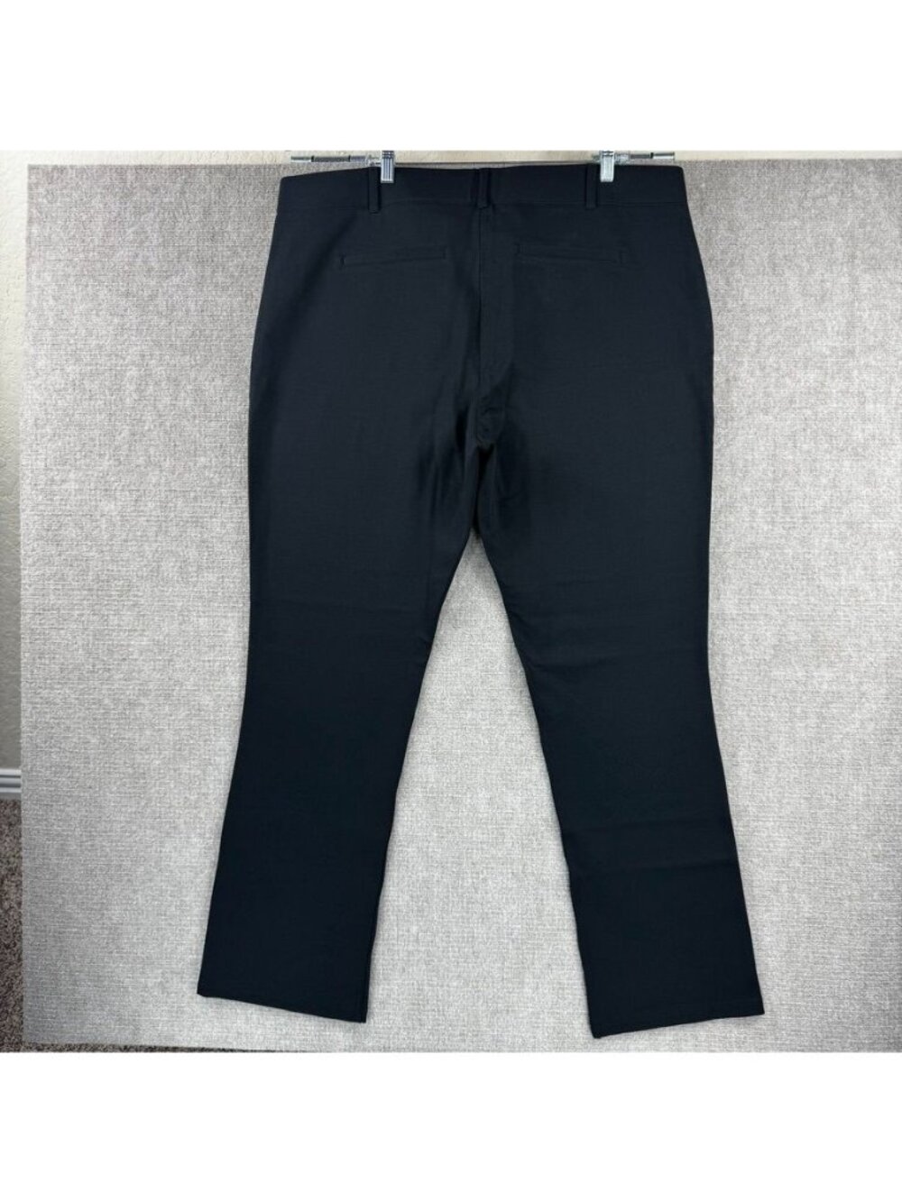 Betabrand Straight Leg Classic Dress Pant Yoga Pant 2X Black Polished Workwear - Picture 4 of 11